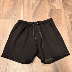 American Eagle Fleece Shorts Large Black